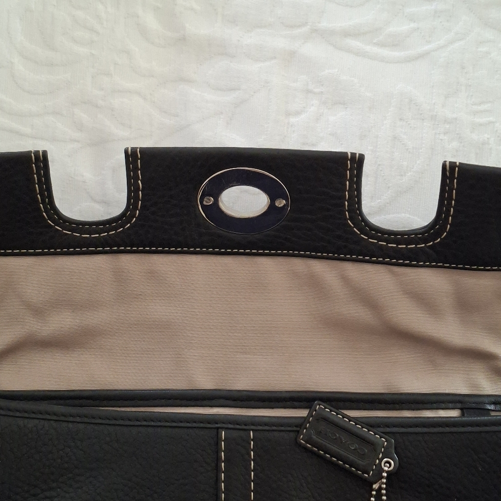 Coach Hamilton Satchel Bag Black - Picture 9 of 10